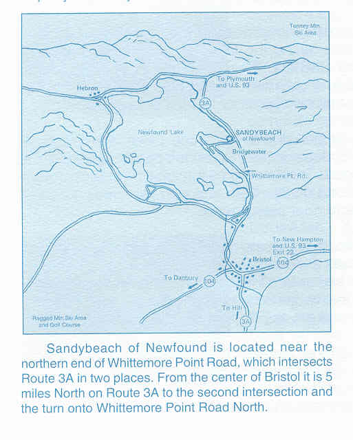 Directions to Rental cottages on Newfound Lake